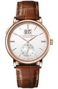 A. Lange & Söhne Saxonia Outsize Date Pink Gold / Silver 381.032