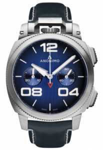 Anonimo Militare Chrono Stainless Steel / Blue / Leather AM-1120.01.003.A03