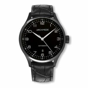 Archimede Klassik 42 TwoTone Stainless Steel / PVD / Black / Black Leather UA7929-A2.1-SW