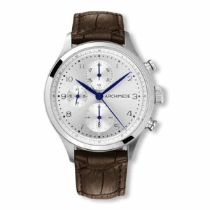 Archimede Klassik Chronograph Stainless Steel / Silver / Leather UA7939-C2.42