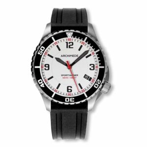 Archimede SportTaucher Stainless Steel / White / Rubber UA8974-TS-A3.2