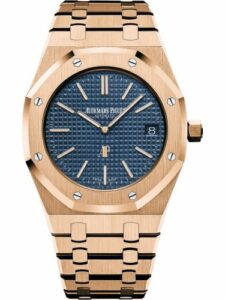Audemars Piguet Royal Oak Extra-Thin Pink Gold / Blue 15202OR.OO.1240OR.01