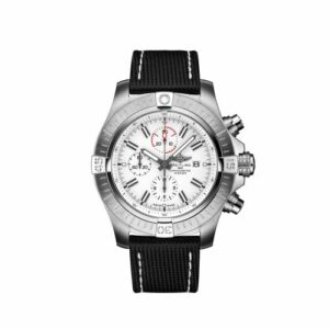 Breitling Avenger Chronograph 48 Stainless Steel / White / Calf / Folding A133751A1A1X2