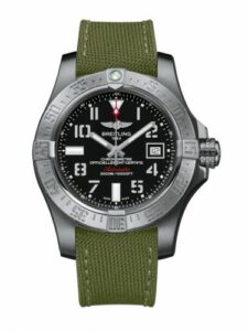 Breitling Avenger II Seawolf Stainless Steel / Volcano Black / Military / Pin A1733110/BC31/106W/A20BASA.1