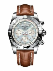 Breitling Chronomat 44 Stainless Steel / Gray Pearl / Croco AB011012.G685.737P