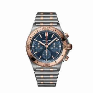 Breitling Chronomat B01 42 Stainless Steel / Red Gold / Blue / Rouleaux UB0134101C1U1