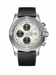 Breitling Colt Chronograph Automatic Stainless Steel / Stratus Silver / Rubber / Pin A1338811/G804/131S/A20S.1