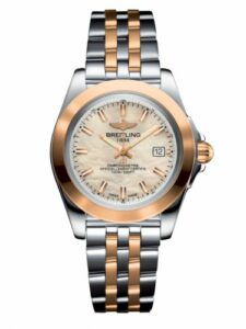 Breitling Galactic 32 Sleek Edition Stainless Steel / Rose Gold / Pearl / Bracelet C71330121A1C1