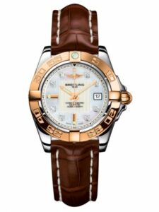 Breitling Galactic 32 Stainless Steel / Rose Gold / Pearl Diamond / Croco C71356L2.A712.778P