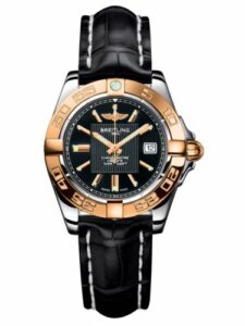 Breitling Galactic 32 Stainless Steel / Rose Gold / Trophy Black / Croco C71356L2.BA12.777P