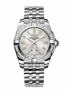 Breitling Galactic 36 Automatic Stainless Steel / Diamond / Pearl / Bracelet A3733053/A788/376A