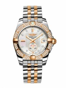 Breitling Galactic 36 Automatic Stainless Steel / Rose Gold / Diamond / Pearl Diamond / Bracelet C3733053.A725.376C