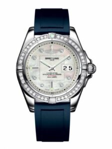 Breitling Galactic 41 Stainless Steel / Diamond / Pearl Diamond / Rubber A49350LA.A702.138S