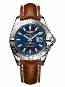 Breitling Galactic 41 Stainless Steel / Horizon Blue / Calf A49350L2.C929.425X