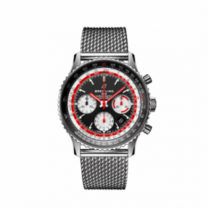 Breitling Navitimer 1 B01 Chronograph 43 Stainless Steel / Airline Editions SwissAir / Mesh AB01211B1B1A1