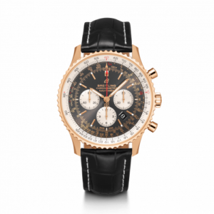 Breitling Navitimer 1 B01 Chronograph 46 Red Gold / Anthracite / Croco / Folding RB0127121F1P2