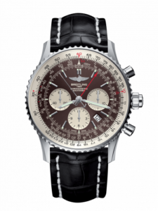 Breitling Navitimer Rattrapante Stainless Steel / Panamerican Bronze / Croco / Folding AB031021/Q615/761P/A20D.1