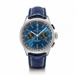 Breitling Premier B01 Chronograph 42 Stainless Steel / Blue / Croco / Pin AB0118A61C1P2