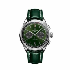 Breitling Premier B01 Chronograph 42 Stainless Steel / Green / Alligator - Pin AB0118221L1P2