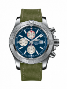 Breitling Super Avenger II Stainless Steel / Mariner Blue / Military / Pin A1337111/C871/105W/A20BA.1