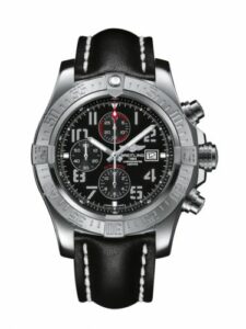 Breitling Super Avenger II Stainless Steel / Volcano Black / Calf / Pin A1337111/BC28/441X/A20BA.1