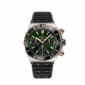 Breitling Super Chronomat B01 44 Stainless Steel - Red Gold / Green / Rubber Rouleaux UB0136251L1S1