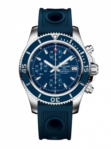 Breitling Superocean Chronograph 42 Stainless Steel / Blue / Rubber / Folding A13311D1/C971/203S/A18D.2