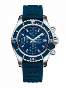 Breitling Superocean Chronograph 42 Stainless Steel / Blue / Rubber / Pin A13311D1/C971/148S/A18S.1