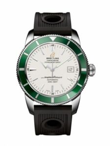 Breitling Superocean Heritage 42 Stainless Steel / Green / Stratus Silver / Rubber A1732136.G717.200S