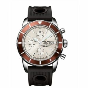 Breitling Superocean Heritage 46 Chronograph Stainless Steel / Bronze / Stratus Silver / Rubber A1332033.G698.201S