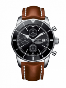 Breitling Superocean Heritage II 46 Chronograph Stainless Steel / Black / Black / Calf / Pin A1331212/BF78/439X/A20BA.1