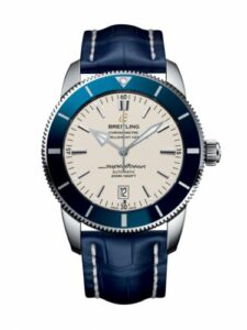 Breitling Superocean Heritage II 46 Stainless Steel / Blue / Silver / Croco / Pin AB202016/G828/746P/A20BA.1