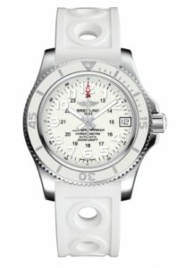 Breitling Superocean II 36 White / Rubber A17312D21A1S1