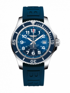 Breitling Superocean II 42 Stainless Steel / Blue / Mariner Blue / Rubber / Pin A17365D11C1S2
