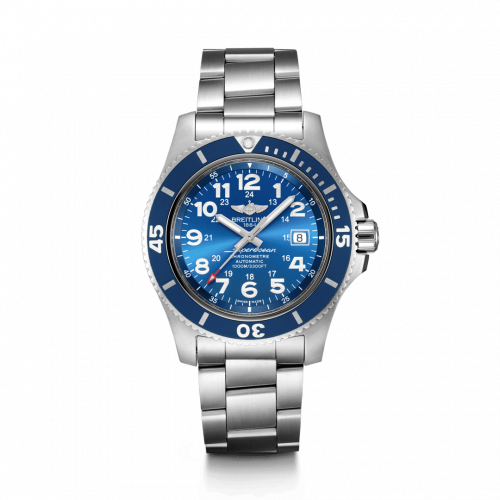 Breitling Superocean II 44 Stainless Steel / Blue / Mariner Blue / Bracelet A17392D81C1A1