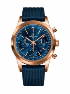 Breitling Transocean Chronograph Red Gold / Blue / Rubber Aero Classic RB015212|C940|281S