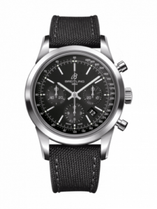 Breitling Transocean Chronograph Stainless Steel / Black / Military / Pin AB015212/BA99/109W/A20BA.1