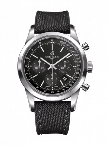 Breitling Transocean Chronograph Stainless Steel / Black / Military / Pin AB015212/BA99/109W/A20BA.1