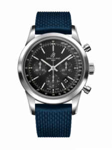 Breitling Transocean Chronograph Stainless Steel / Black / Rubber / Pin AB015212/BA99/280S/A20S.1