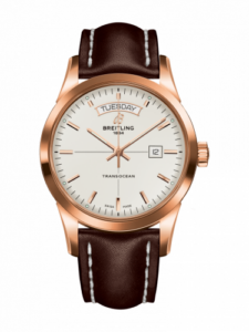 Breitling Transocean Day & Date Red Gold / Silver / Calf / Folding R4531012/G752/438X/R20D.1