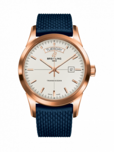 Breitling Transocean Day & Date Red Gold / Silver / Rubber / Folding R4531012/G752/281S/R20D.3