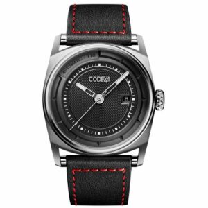 CODE41 Anomaly-02 Stainless Steel / Black AN02-IN-BK-ST-LEA-COU-SP