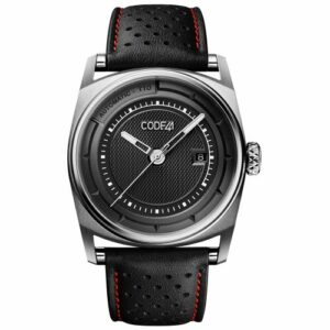 CODE41 Anomaly-02 Stainless Steel / Black AN02-IN-BK-ST-LEA-PER-COU-SP
