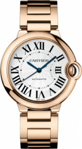 Cartier Ballon Blue de Cartier 36 Automatic Pink Gold / Silver / Bracelet W69004Z2
