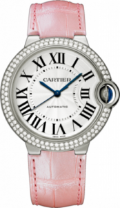 Cartier Ballon Blue de Cartier 36 Automatic White Gold / Diamonds / Pink WE900651