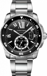 Cartier Calibre de Cartier Diver Stainless Steel / Black / Bracelet W7100057