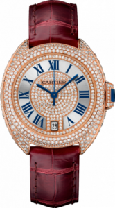 Cartier Clé de Cartier 35 Pink Gold / Full Diamonds / Red WJCL0036