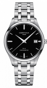 Certina DS-8 Chronometer Stainless Steel / Black / Bracelet C033.451.11.051.00