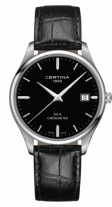 Certina DS-8 Chronometer Stainless Steel / Black / Strap C033.451.16.051.00
