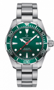 Certina DS Action Diver Powermatic 80 43 Stainless Steel / Green / Bracelet C032.407.11.091.00